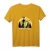 Cryptid Yellow Moon mit Fledermäusen und Siren Head Langarmshirt – Perfekt für Halloween und Übernatürlichkeits-Fans