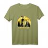 Cryptid Yellow Moon mit Fledermäusen und Siren Head Langarmshirt – Perfekt für Halloween und Übernatürlichkeits-Fans