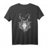 Hand Drawn Shaman T-Shirt – Forest Fairy mit Mythologie, Hexe & Spirituellen Motiven – Boho Gothic Fantasy Design