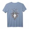 Hand Drawn Shaman T-Shirt – Forest Fairy mit Mythologie, Hexe & Spirituellen Motiven – Boho Gothic Fantasy Design