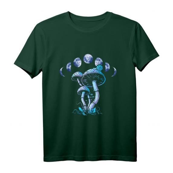 Mushroom Mystical Mycology Shrooms Moon Phases Cottagecore T-Shirt – Perfekt für Pilzliebhaber, Mykologen & Naturfreunde