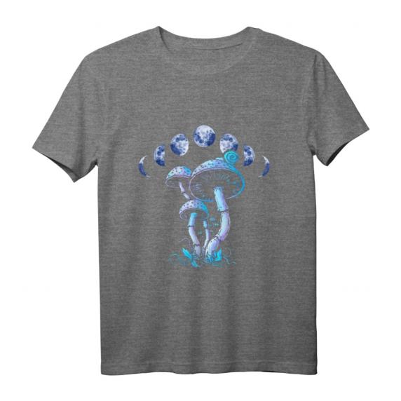 Mushroom Mystical Mycology Shrooms Moon Phases Cottagecore T-Shirt – Perfekt für Pilzliebhaber, Mykologen & Naturfreunde