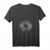 Damen Psychedelic Mushroom Spore Print T-Shirt mit V-Ausschnitt – Stilvolles Natur-Design, perfekt als Geschenk für Pilz- und Naturfans