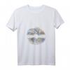 Damen Psychedelic Mushroom Spore Print T-Shirt mit V-Ausschnitt – Stilvolles Natur-Design, perfekt als Geschenk für Pilz- und Naturfans