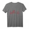 Frankfurt Skyline Herzschlag Fan Langarmshirt – Ich Liebe Frankfurt am Main, Heimat und Sehenswürdigkeiten