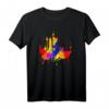 Frankfurt Skyline Bunte Farben Malerei Kunst Liebe T-Shirt – Fanartikel und Souvenir für Frankfurt-Liebhaber und Stadtfans