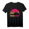 Frankfurt Vintage Skyline T-Shirt mit Sonnenuntergang – Perfektes Souvenir und Geschenkidee für Frankfurt-Besucher und Einheimische