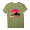 Frankfurt Vintage Skyline T-Shirt mit Sonnenuntergang – Perfektes Souvenir und Geschenkidee für Frankfurt-Besucher und Einheimische