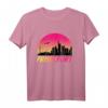 Frankfurt Vintage Skyline T-Shirt mit Sonnenuntergang – Perfektes Souvenir und Geschenkidee für Frankfurt-Besucher und Einheimische