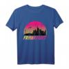 Frankfurt Vintage Skyline T-Shirt mit Sonnenuntergang – Perfektes Souvenir und Geschenkidee für Frankfurt-Besucher und Einheimische