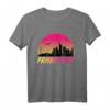 Frankfurt Vintage Skyline T-Shirt mit Sonnenuntergang – Perfektes Souvenir und Geschenkidee für Frankfurt-Besucher und Einheimische