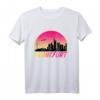 Frankfurt Vintage Skyline T-Shirt mit Sonnenuntergang – Perfektes Souvenir und Geschenkidee für Frankfurt-Besucher und Einheimische