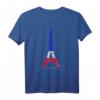 Eiffelturm Paris Frankreich Nationalflagge Souvenir T-Shirt - Lustiges Reisesouvenir & Geschenk für Fans und Liebhaber der Tricolore