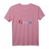 Damen T-Shirt mit Frankreich Flagge, Paris Liebe & Eiffelturm – Rot Weiß Blau Design für Frankreich-Fans & Romantiker