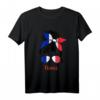 Frankreich Mädchen Französisch Mädchen Frau Flagge T-Shirt – Mode mit französischer Flagge für Mädchen und Frauen