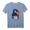Frankreich Mädchen Französisch Mädchen Frau Flagge T-Shirt – Mode mit französischer Flagge für Mädchen und Frauen