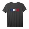 FRANKREICH Flagge T-Shirt für Damen, Herren & Kinder – Klassisch geschnitten, doppelt genähter Saum