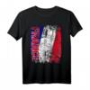 FRANKREICH Flagge T-Shirt für Damen, Herren & Kinder – Klassisch geschnitten, doppelt genähter Saum, perfekt für Fans und Reisen