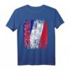 FRANKREICH Flagge T-Shirt für Damen, Herren & Kinder – Klassisch geschnitten, doppelt genähter Saum, perfekt für Fans und Reisen