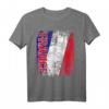 FRANKREICH Flagge T-Shirt für Damen, Herren & Kinder – Klassisch geschnitten, doppelt genähter Saum, perfekt für Fans und Reisen