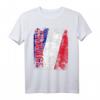 FRANKREICH Flagge T-Shirt für Damen, Herren & Kinder – Klassisch geschnitten, doppelt genähter Saum, perfekt für Fans und Reisen