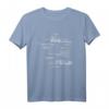 Frankreich Umriss Karte mit Städten - Paris, Marseille, Lyon & Bordeaux T-Shirt für Urlaub & Städtetrip nach Europa