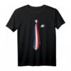Frankreich Flagge Fake Krawatte T-Shirt – Patriotisches Geschenk für Franzosen zu Weihnachten, Geburtstag & Nationalfeiertag