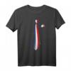 Frankreich Flagge Fake Krawatte T-Shirt – Patriotisches Geschenk für Franzosen zu Weihnachten, Geburtstag & Nationalfeiertag