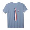 Frankreich Flagge Fake Krawatte T-Shirt – Patriotisches Geschenk für Franzosen zu Weihnachten, Geburtstag & Nationalfeiertag