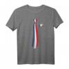 Frankreich Flagge Fake Krawatte T-Shirt – Patriotisches Geschenk für Franzosen zu Weihnachten, Geburtstag & Nationalfeiertag