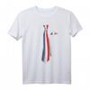 Frankreich Flagge Fake Krawatte T-Shirt – Patriotisches Geschenk für Franzosen zu Weihnachten, Geburtstag & Nationalfeiertag