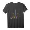 Eiffelturm Frauen Liebe Paris Frankreich T-Shirt - Klassisch geschnitten, perfekt für Paris-Liebhaber und Souvenir