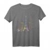 Eiffelturm Frauen Liebe Paris Frankreich T-Shirt - Klassisch geschnitten, perfekt für Paris-Liebhaber und Souvenir