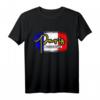 Paris Fashion Style T-Shirt mit Eiffelturm und Flagge – Perfektes Geschenk für Paris-Liebhaber, Fußballfans & Städtereisen