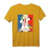 Fußball Einhorn Frankreich Kinder T-Shirt - Dabbing Unicorn Fanartikel für kleine Fußballfans