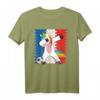 Fußball Einhorn Frankreich Kinder T-Shirt - Dabbing Unicorn Fanartikel für kleine Fußballfans