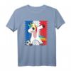Fußball Einhorn Frankreich Kinder T-Shirt - Dabbing Unicorn Fanartikel für kleine Fußballfans