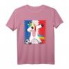 Fußball Einhorn Frankreich Kinder T-Shirt - Dabbing Unicorn Fanartikel für kleine Fußballfans