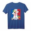 Fußball Einhorn Frankreich Kinder T-Shirt - Dabbing Unicorn Fanartikel für kleine Fußballfans