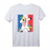 Fußball Einhorn Frankreich Kinder T-Shirt - Dabbing Unicorn Fanartikel für kleine Fußballfans