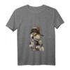 Damen Shiba Hund T-Shirt als Napoleon Bonaparte - Lustiges Tierdesign für Hundeliebhaber mit Humor