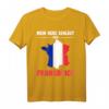 Frankreich Flagge T-Shirt – Mein Herz schlägt für Frankreich, perfektes Geschenk für Frankreich-Fans und Urlaubsliebhaber