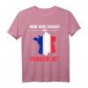 Frankreich Flagge T-Shirt – Mein Herz schlägt für Frankreich, perfektes Geschenk für Frankreich-Fans und Urlaubsliebhaber