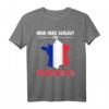 Frankreich Flagge T-Shirt – Mein Herz schlägt für Frankreich, perfektes Geschenk für Frankreich-Fans und Urlaubsliebhaber