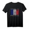 Geboren und aufgewachsen in Frankreich-Flagge - Französische Wurzeln T-Shirt für Stolz und Kultur