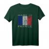 Geboren und aufgewachsen in Frankreich-Flagge - Französische Wurzeln T-Shirt für Stolz und Kultur