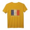 Geboren und aufgewachsen in Frankreich-Flagge - Französische Wurzeln T-Shirt für Stolz und Kultur