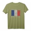 Geboren und aufgewachsen in Frankreich-Flagge - Französische Wurzeln T-Shirt für Stolz und Kultur