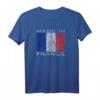 Geboren und aufgewachsen in Frankreich-Flagge - Französische Wurzeln T-Shirt für Stolz und Kultur