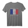 Geboren und aufgewachsen in Frankreich-Flagge - Französische Wurzeln T-Shirt für Stolz und Kultur